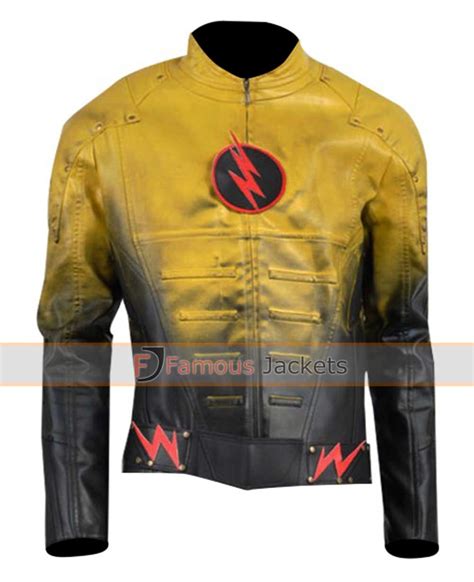 reverse flash jacket replica|Reverse Flash Leather Costume Jacket.